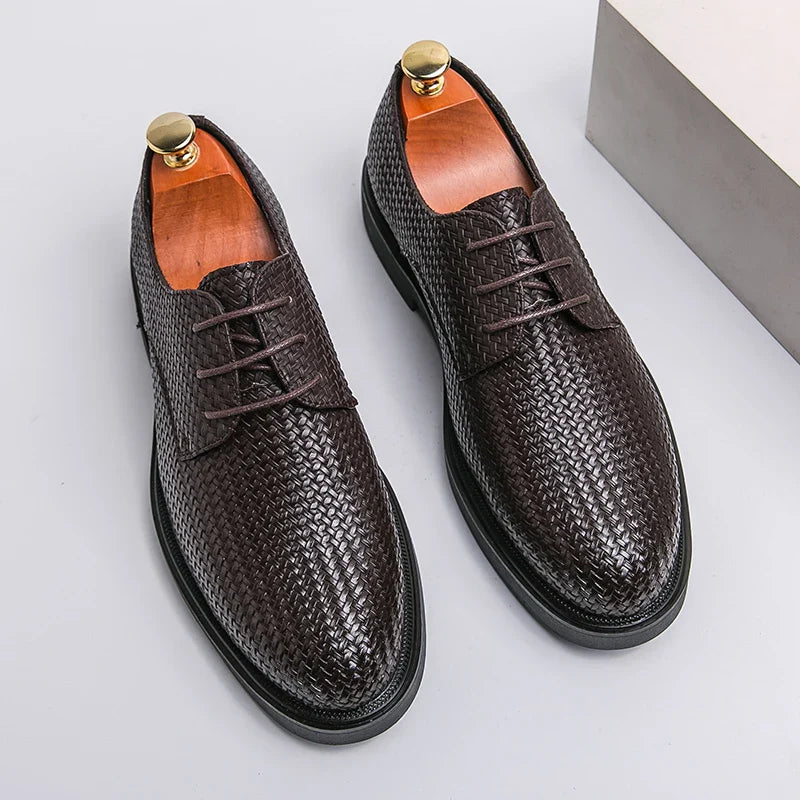 Santiago™ Oxfords i äkta läder