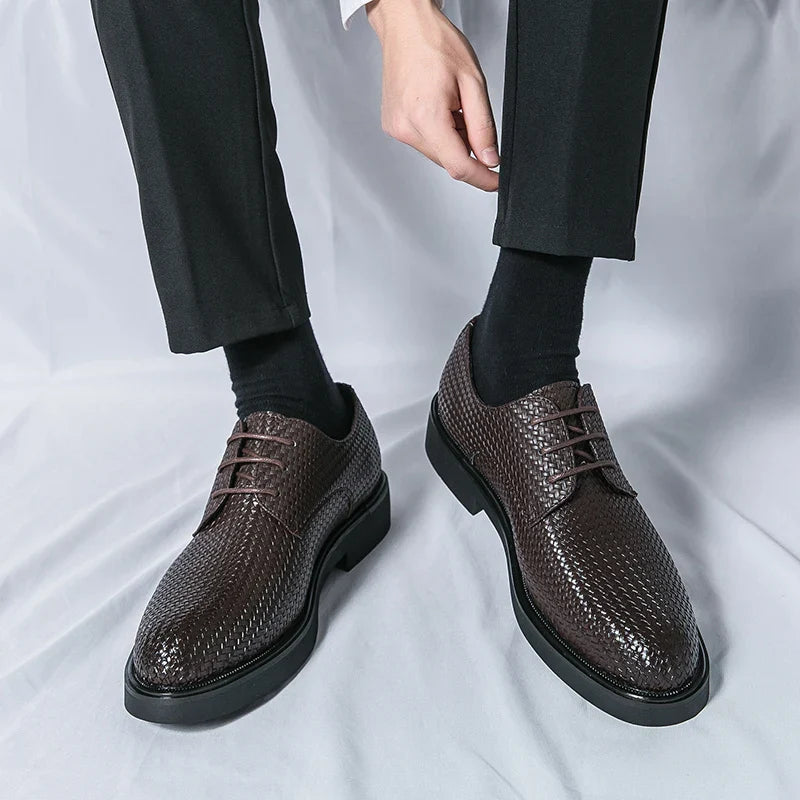 Santiago™ Oxfords i äkta läder
