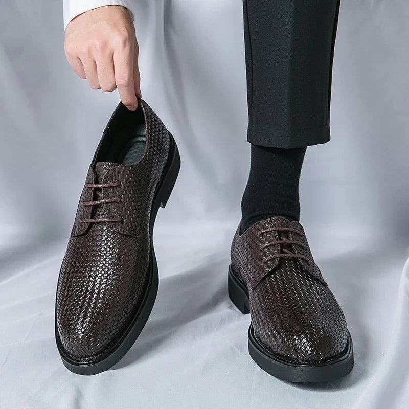 Santiago™ Oxfords i äkta läder