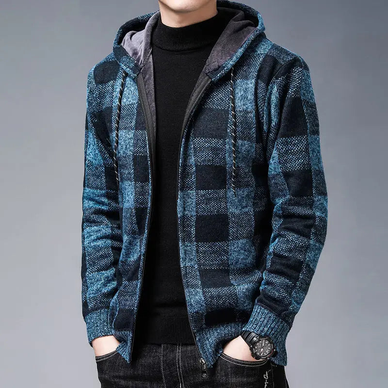 Sevana | Heren Geruite Flanel Hoodie