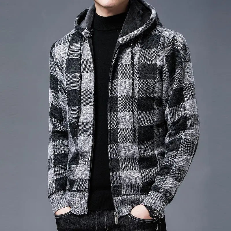 Sevana | Heren Geruite Flanel Hoodie