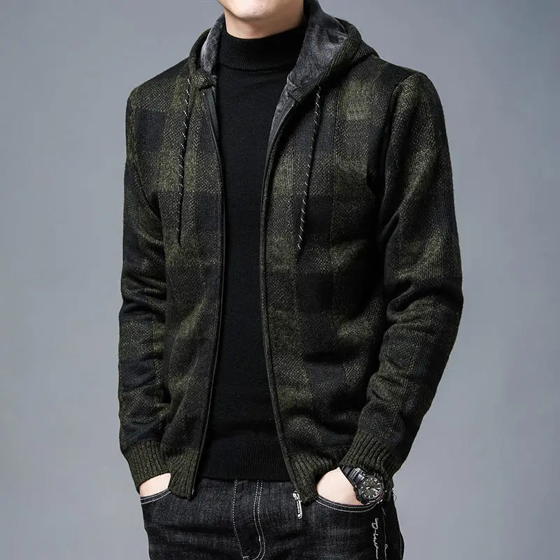 Sevana | Heren Geruite Flanel Hoodie