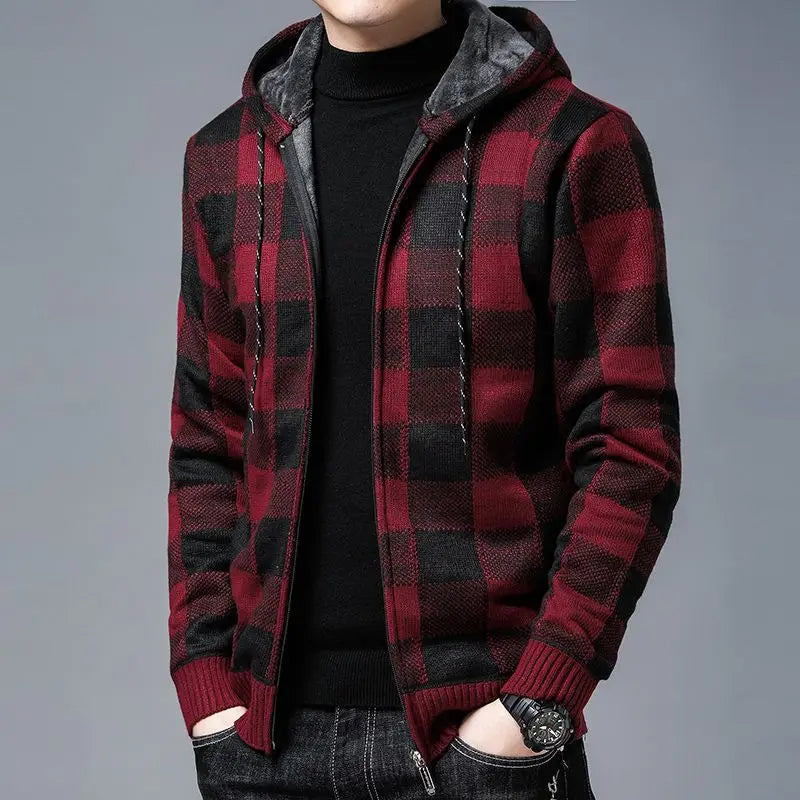 Sevana | Heren Geruite Flanel Hoodie