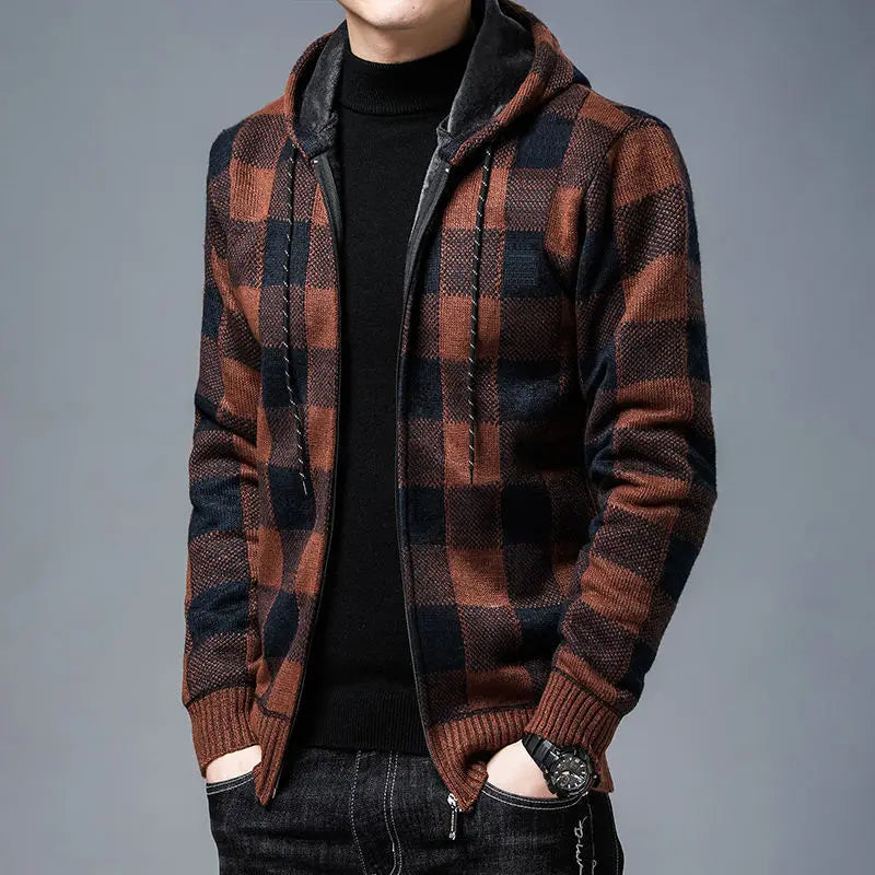 Sevana | Heren Geruite Flanel Hoodie