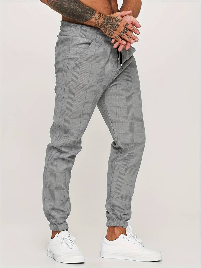 Stefano™ Rutiga Joggingbyxor