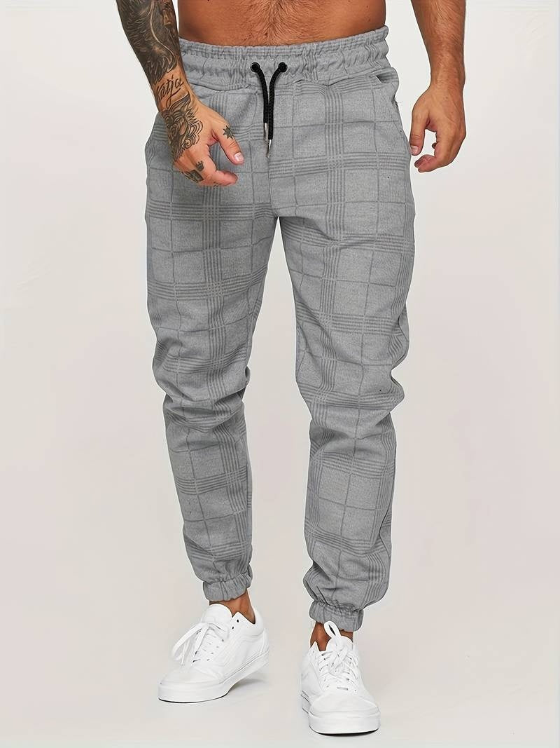 Stefano™ Rutiga Joggingbyxor