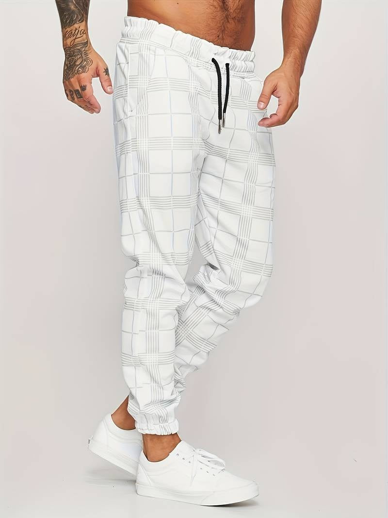 Stefano™ Rutiga Joggingbyxor