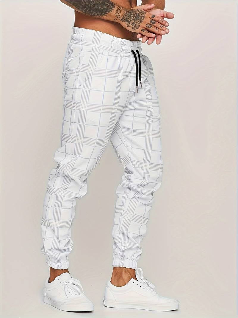 Stefano™ Rutiga Joggingbyxor
