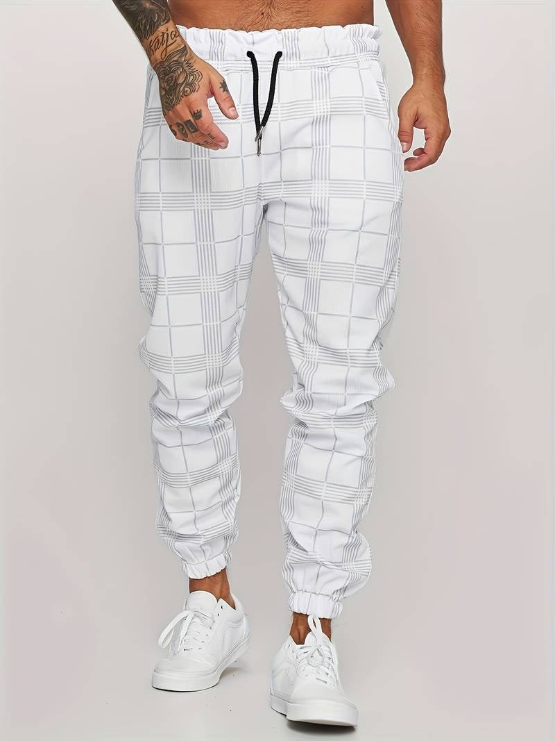 Stefano™ Rutiga Joggingbyxor