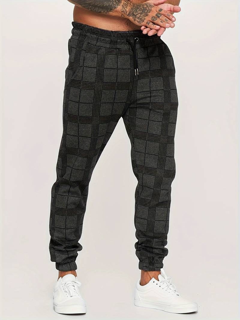 Stefano™ Rutiga Joggingbyxor