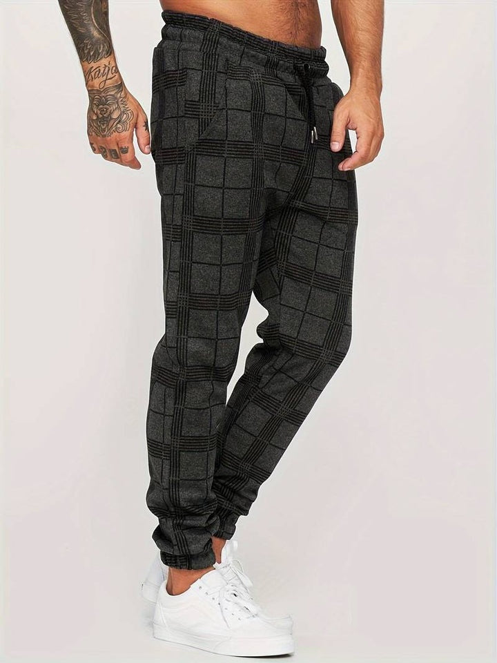 Stefano™ Rutiga Joggingbyxor