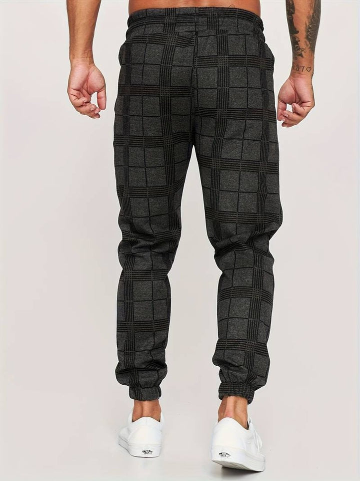 Stefano™ Rutiga Joggingbyxor