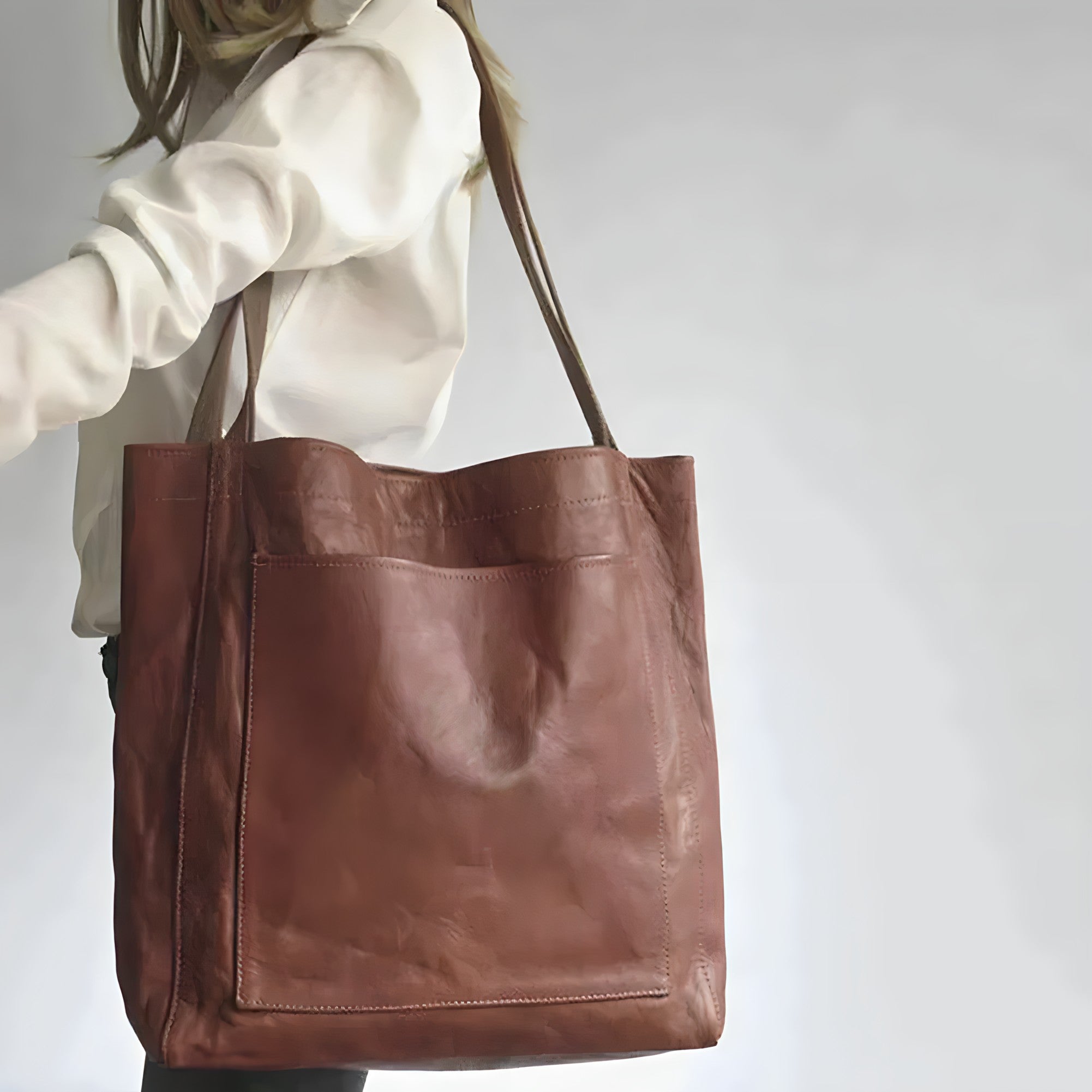 Emma™ Handgjord elegant läderväska